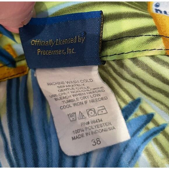 Corona Extra Beer Logo Board Shorts Mens 38 Swim Suit Trunks Beach Tropical Blue - Picture 6 of 6